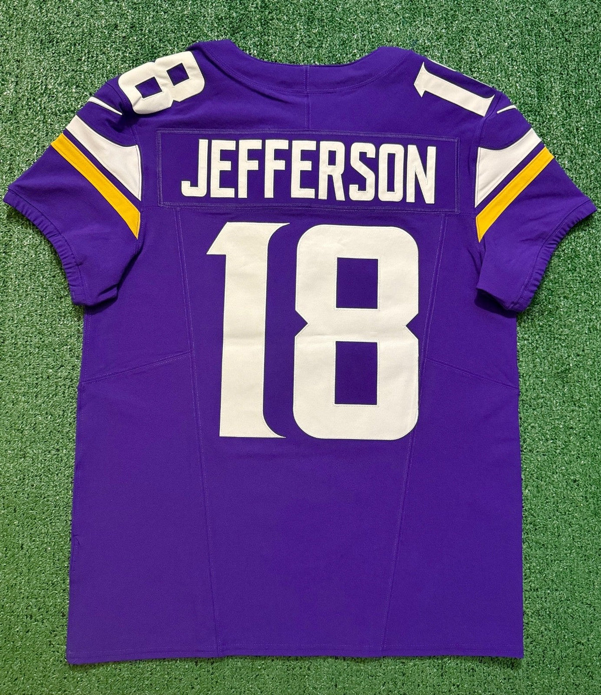 Justin Jefferson Minnesota Vikings Jersey #18 Nike Vapor FUSE Elite Purple Size 40 (Medium) NFL
