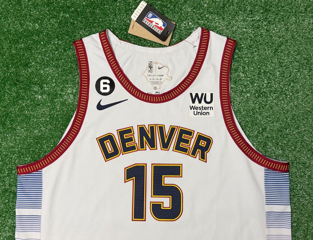 Nikola Jokic Denver Nuggets Jersey #15 Nike ADV Authentic Gray Size 52 (XL) NBA READ DESCRIPTION