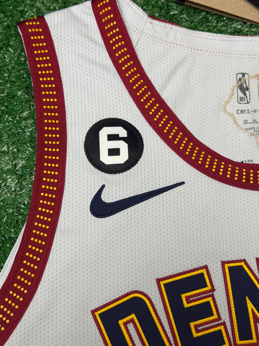 Nikola Jokic Denver Nuggets Jersey #15 Nike ADV Authentic Gray Size 52 (XL) NBA READ DESCRIPTION