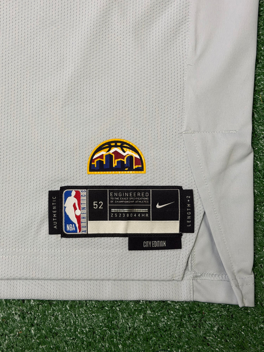 Nikola Jokic Denver Nuggets Jersey #15 Nike ADV Authentic Gray Size 52 (XL) NBA READ DESCRIPTION