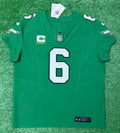 Devonta Smith Philadelphia Eagles Jersey #6 Nike Vapor F.U.S.E Elite Kelly Green 48 (XL) NFL