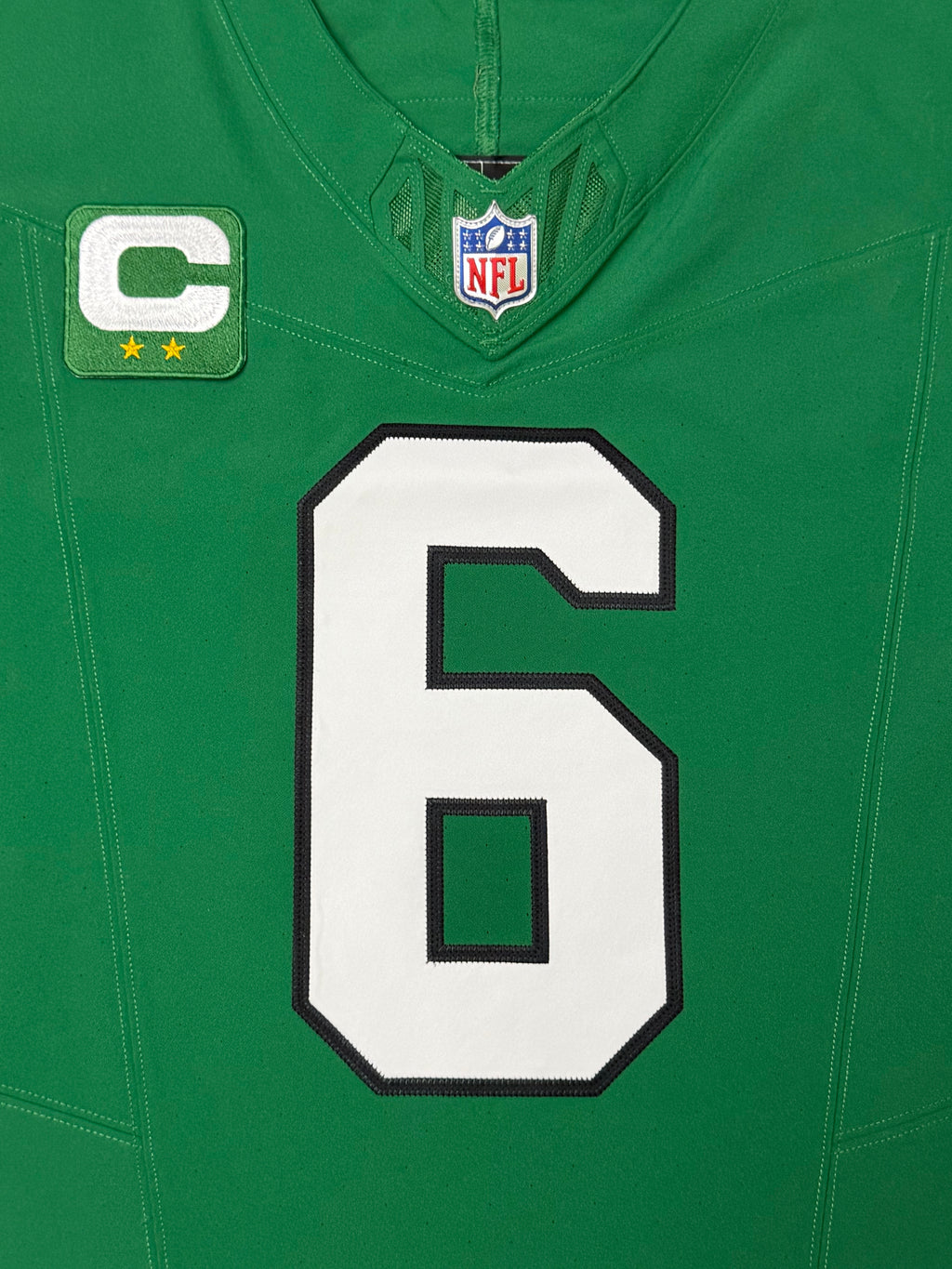 Devonta Smith Philadelphia Eagles Jersey #6 Nike Vapor F.U.S.E Elite Kelly Green 48 (XL) NFL