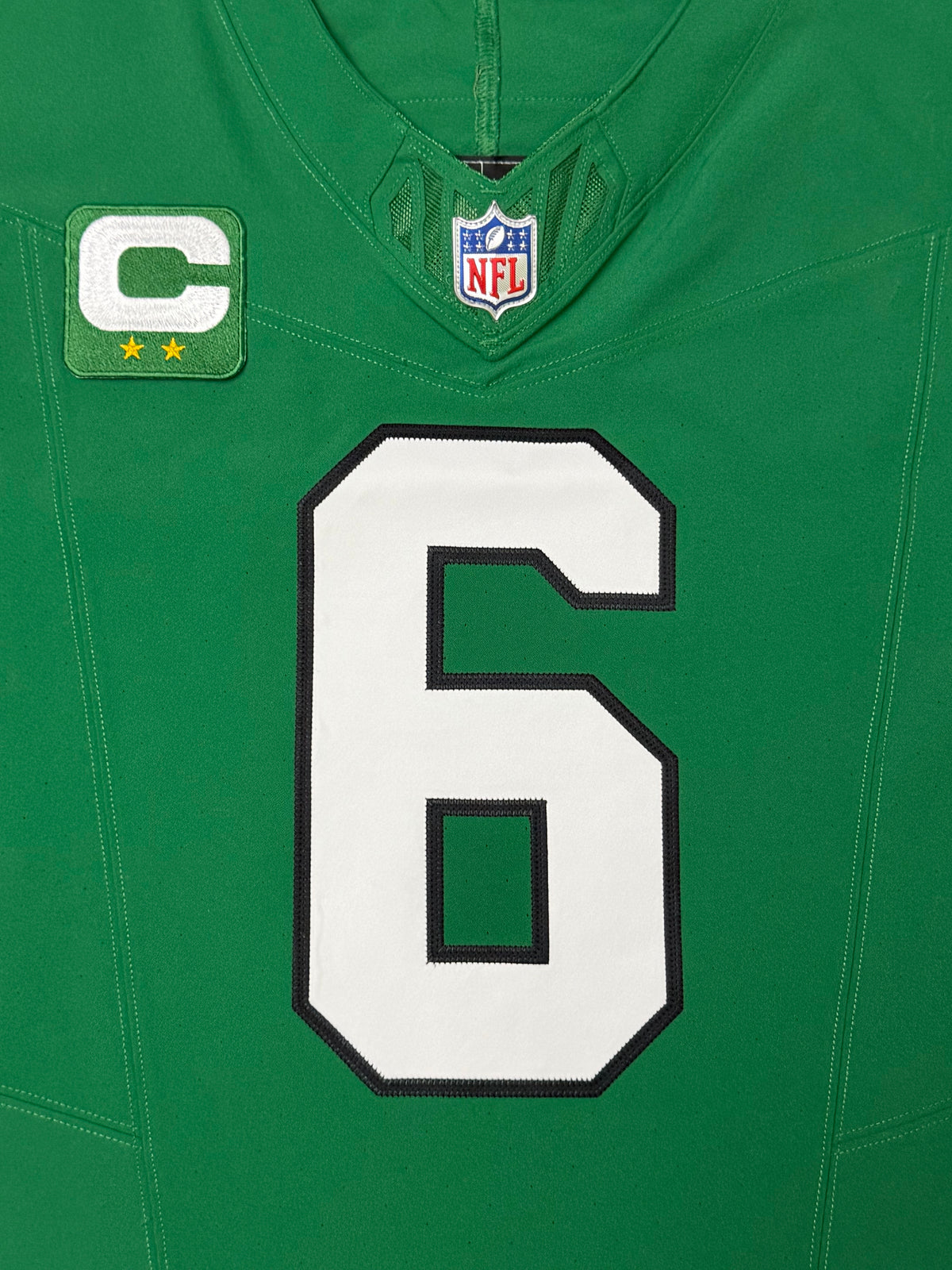 Devonta Smith Philadelphia Eagles Jersey #6 Nike Vapor F.U.S.E Elite Kelly Green 48 (XL) NFL