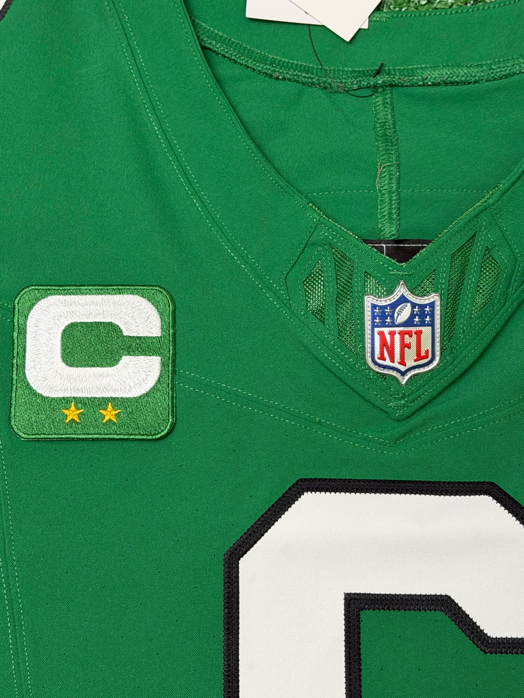 Devonta Smith Philadelphia Eagles Jersey #6 Nike Vapor F.U.S.E Elite Kelly Green 48 (XL) NFL