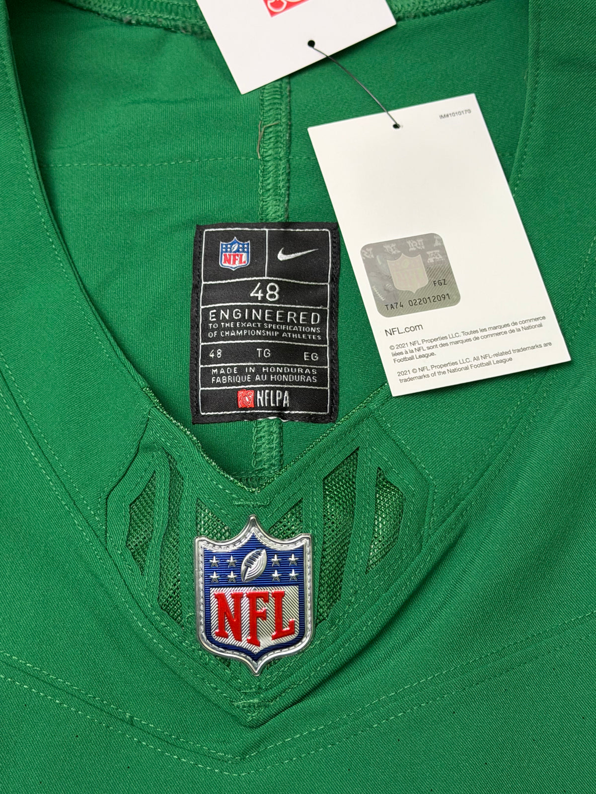Devonta Smith Philadelphia Eagles Jersey #6 Nike Vapor F.U.S.E Elite Kelly Green 48 (XL) NFL