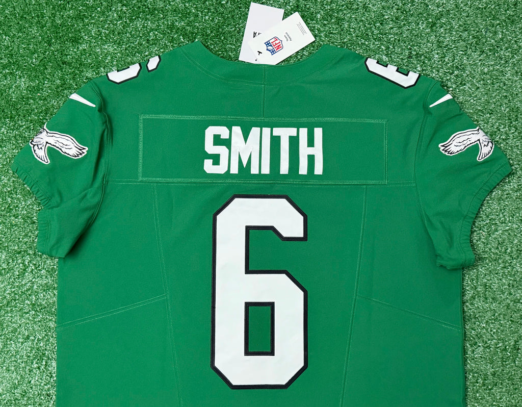 Devonta Smith Philadelphia Eagles Jersey #6 Nike Vapor F.U.S.E Elite Kelly Green 48 (XL) NFL