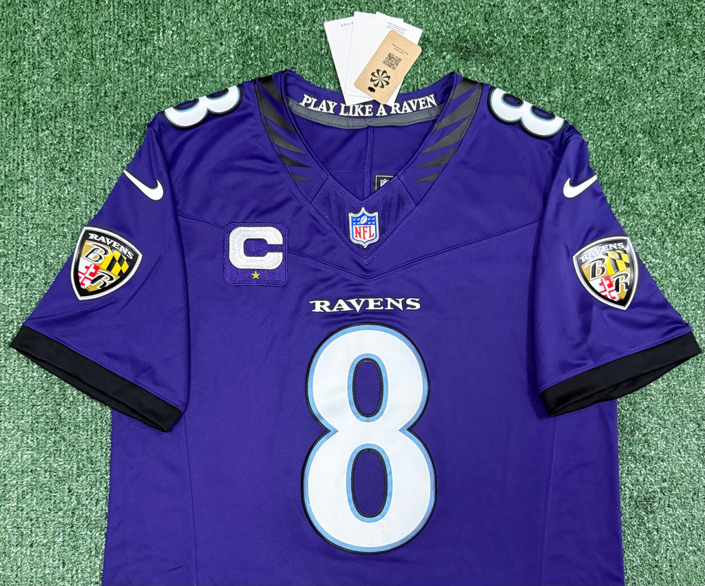 Lamar Jackson Baltimore Ravens Jersey #8 Nike Vapor FUSE Limited Purple Size (Medium) NFL