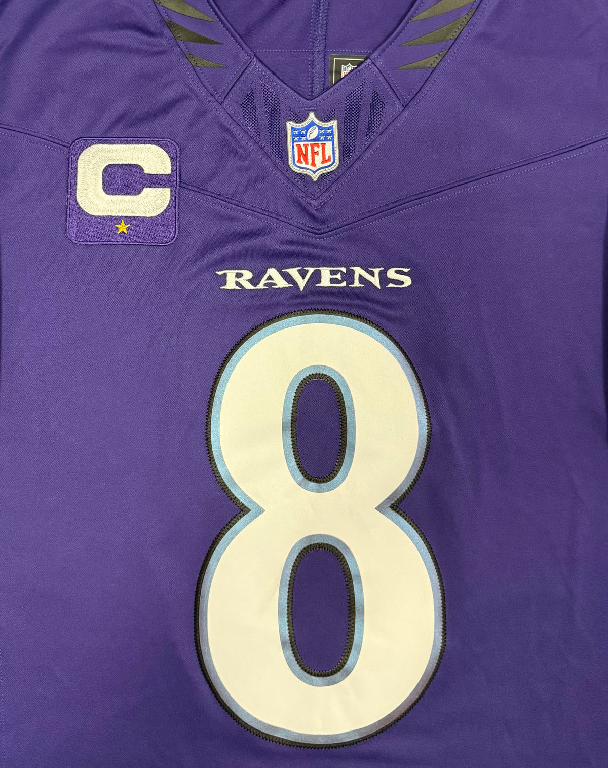 Lamar Jackson Baltimore Ravens Jersey #8 Nike Vapor FUSE Limited Purple Size (Medium) NFL