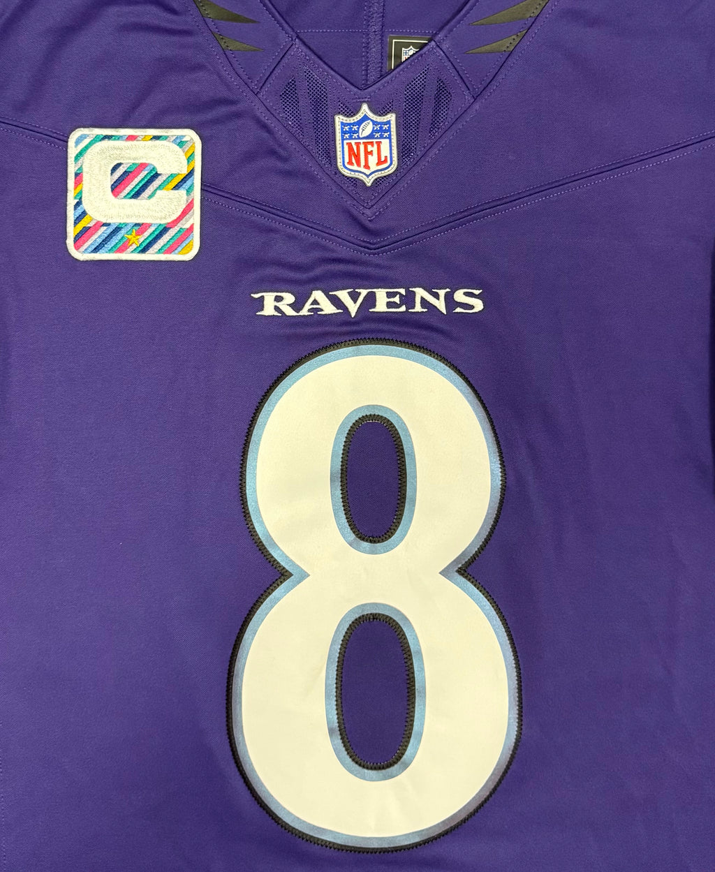 Lamar Jackson Baltimore Ravens Jersey #8 Nike Vapor FUSE Limited Purple Size (Medium) NFL