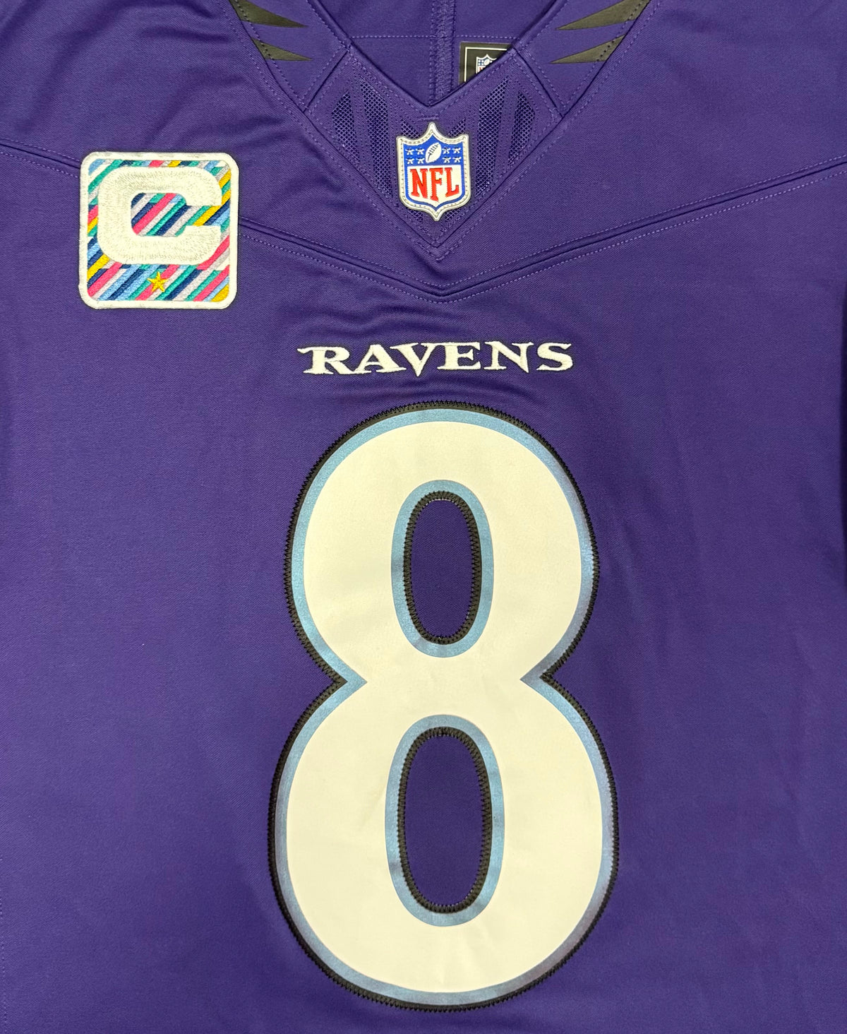 Lamar Jackson Baltimore Ravens Jersey #8 Nike Vapor FUSE Limited Purple Size (Medium) NFL