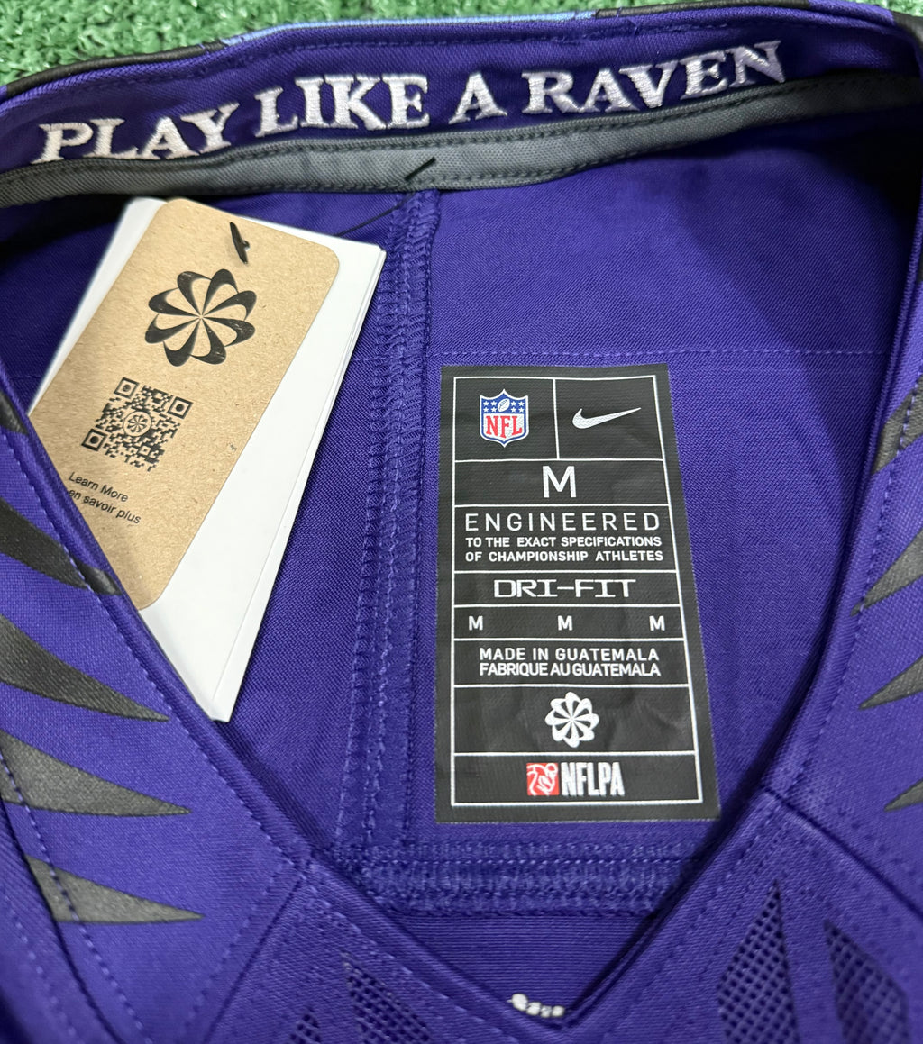 Lamar Jackson Baltimore Ravens Jersey #8 Nike Vapor FUSE Limited Purple Size (Medium) NFL