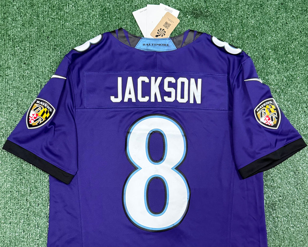 Lamar Jackson Baltimore Ravens Jersey #8 Nike Vapor FUSE Limited Purple Size (Medium) NFL