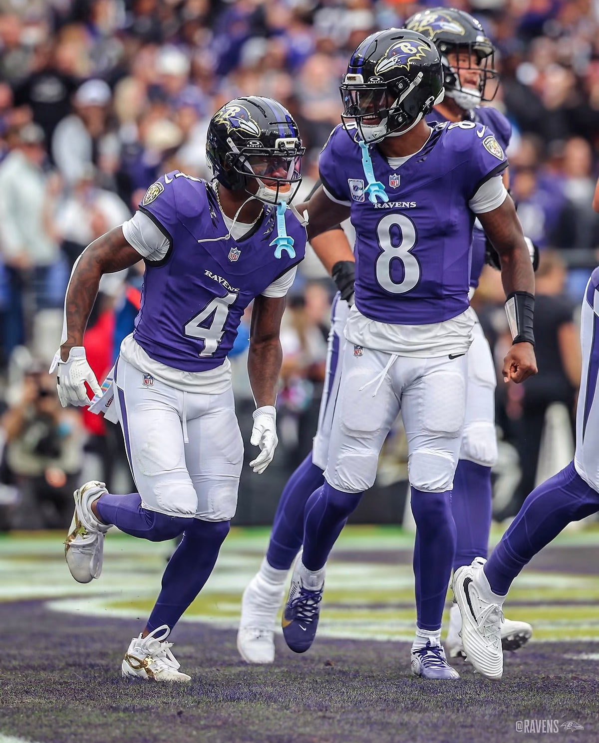Lamar Jackson Baltimore Ravens Jersey #8 Nike Vapor FUSE Limited Purple Size (XL) NFL