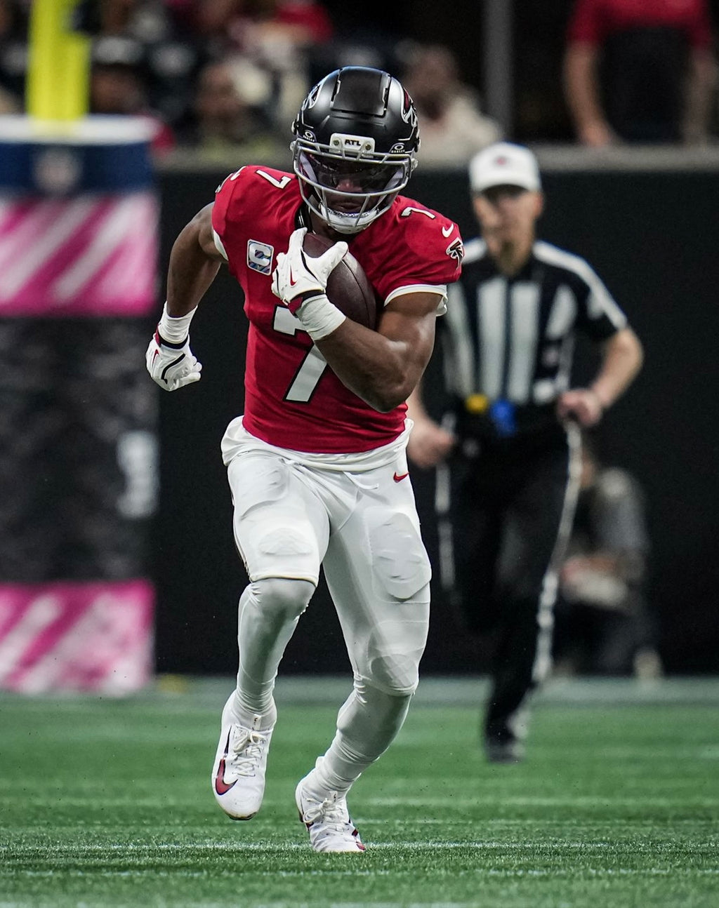 Bijan Robinson Atlanta Falcons Jersey #7 Nike Vapor FUSE Elite Red Size 40 (Medium) NFL