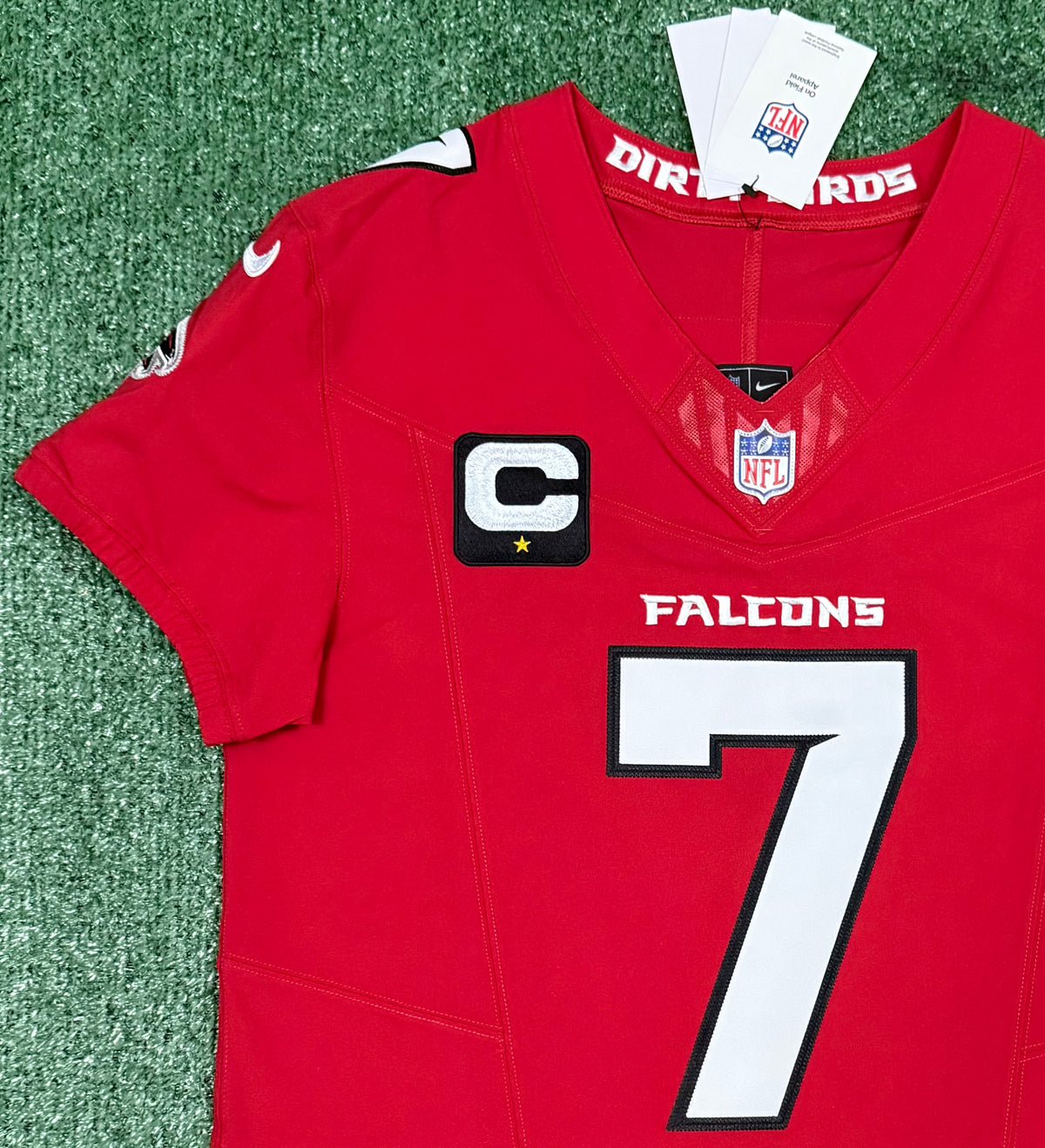 Bijan Robinson Atlanta Falcons Jersey #7 Nike Vapor FUSE Elite Red Size 40 (Medium) NFL