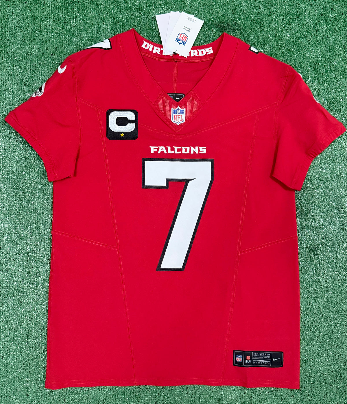 Bijan Robinson Atlanta Falcons Jersey #7 Nike Vapor FUSE Elite Red Size 40 (Medium) NFL