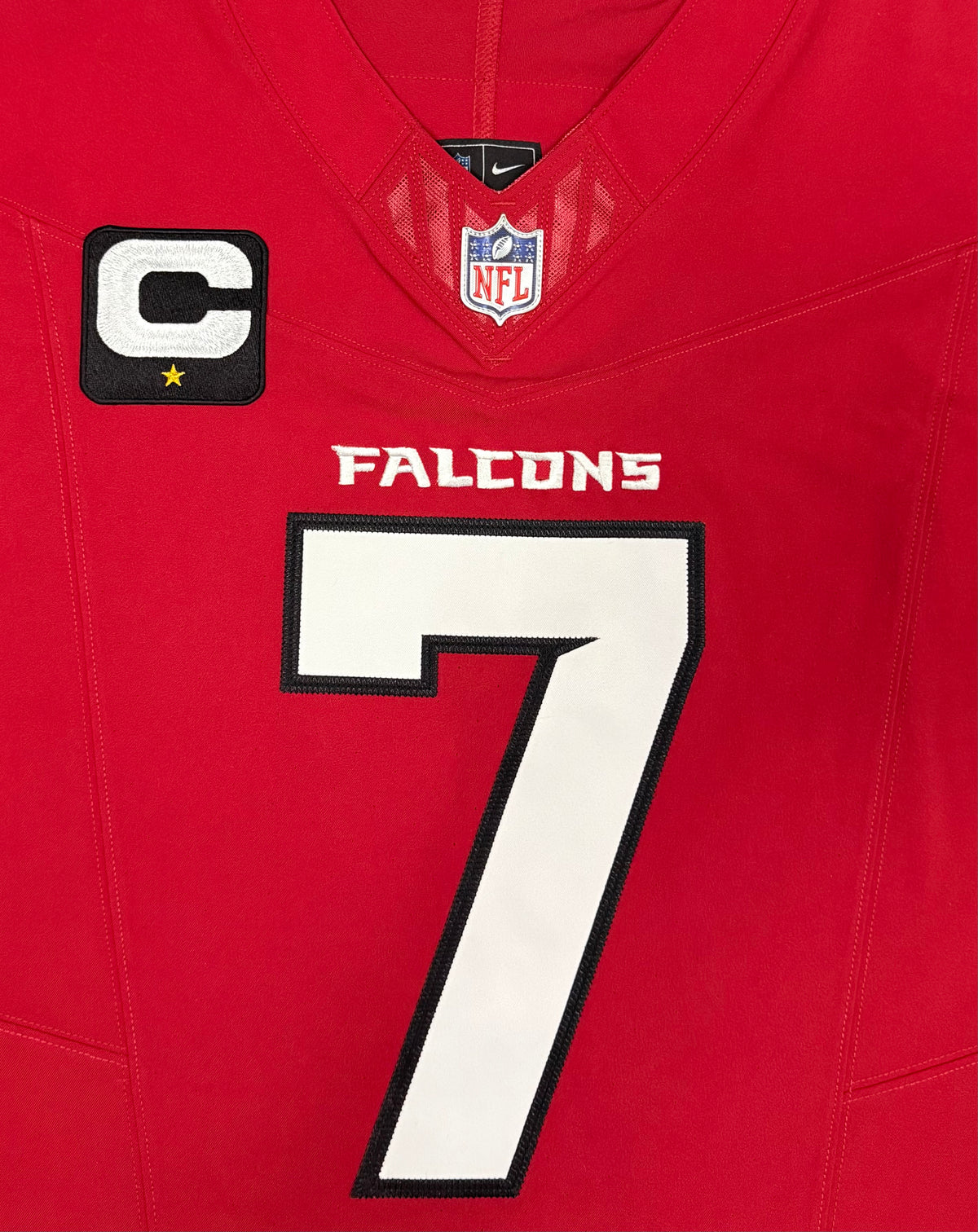 Bijan Robinson Atlanta Falcons Jersey #7 Nike Vapor FUSE Elite Red Size 40 (Medium) NFL