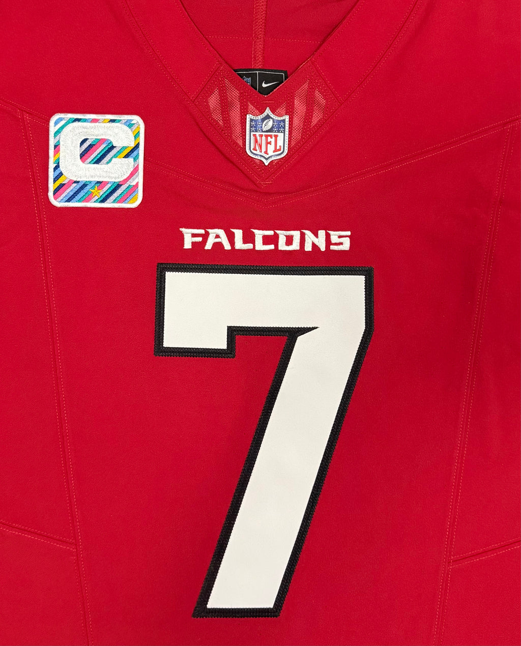 Bijan Robinson Atlanta Falcons Jersey #7 Nike Vapor FUSE Elite Red Size 40 (Medium) NFL