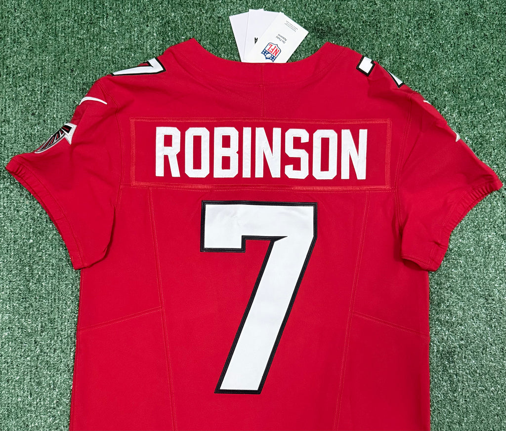 Bijan Robinson Atlanta Falcons Jersey #7 Nike Vapor FUSE Elite Red Size 40 (Medium) NFL