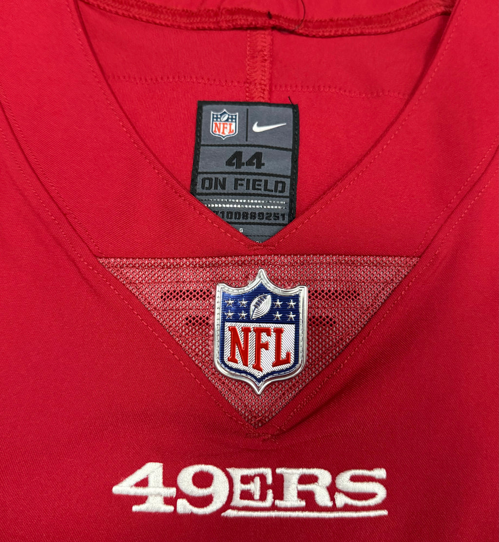 Fred Warner San Francisco 49ers Jersey #54 Nike Vapor Elite Red Size 44 (Large) NFL