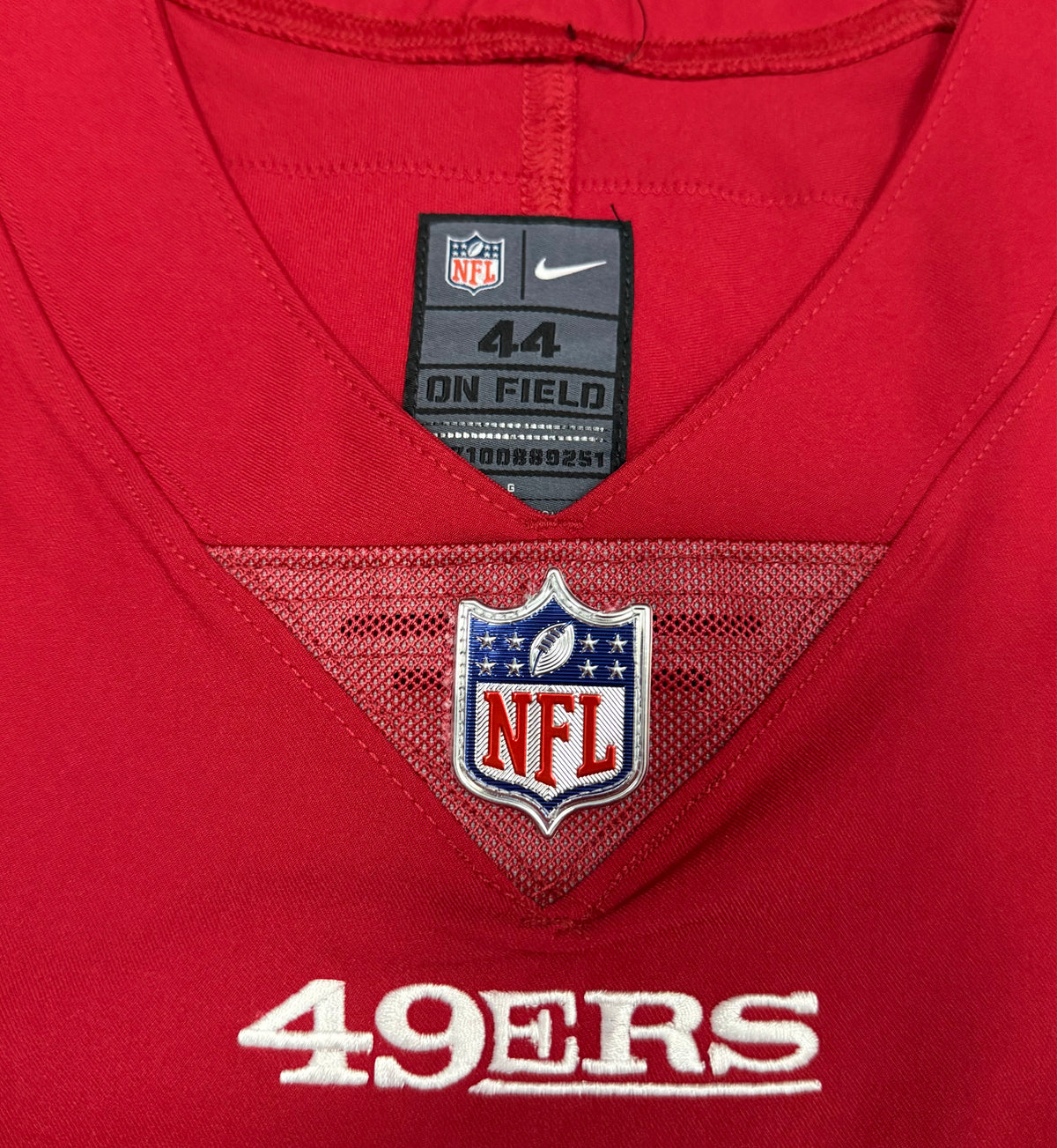 Fred Warner San Francisco 49ers Jersey #54 Nike Vapor Elite Red Size 44 (Large) NFL