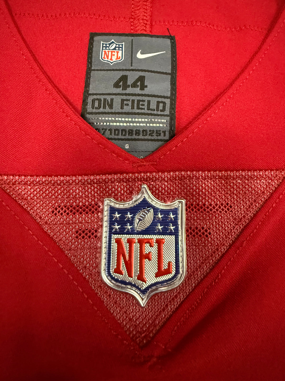 Fred Warner San Francisco 49ers Jersey #54 Nike Vapor Elite Red Size 44 (Large) NFL
