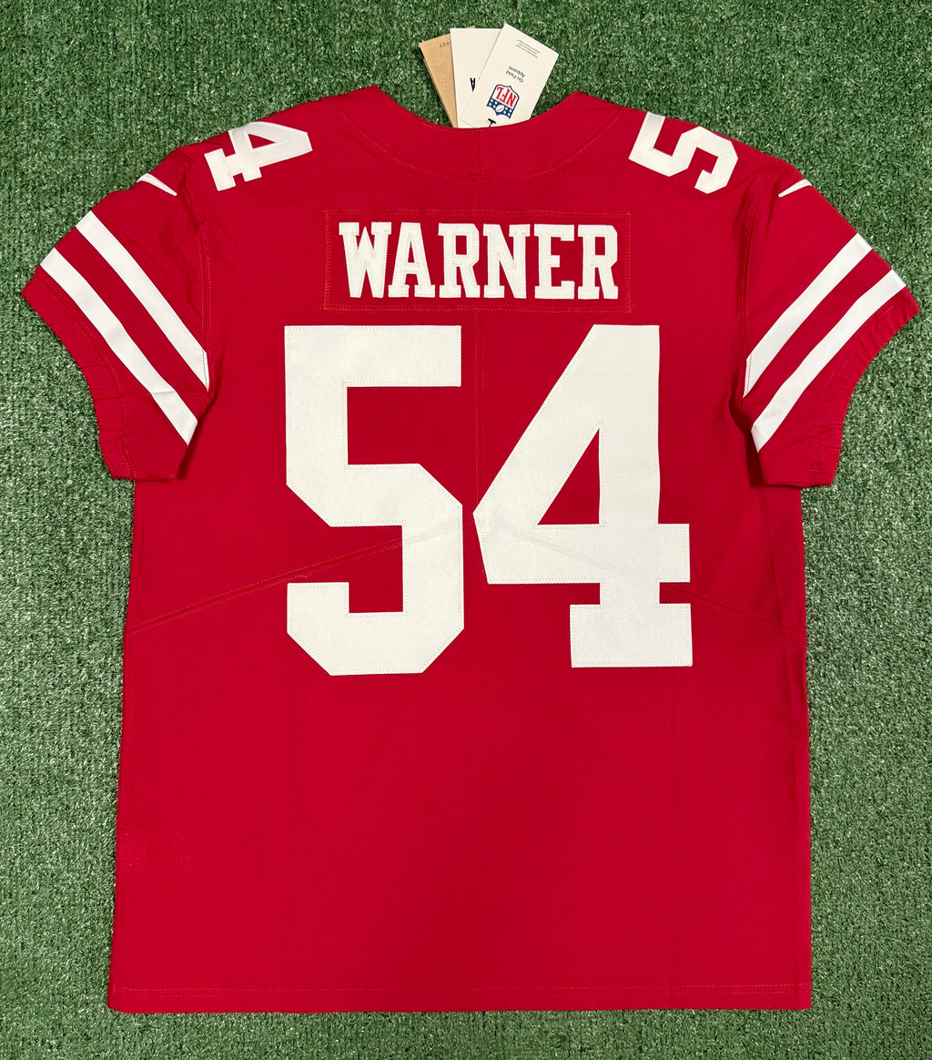 Fred Warner San Francisco 49ers Jersey #54 Nike Vapor Elite Red Size 44 (Large) NFL