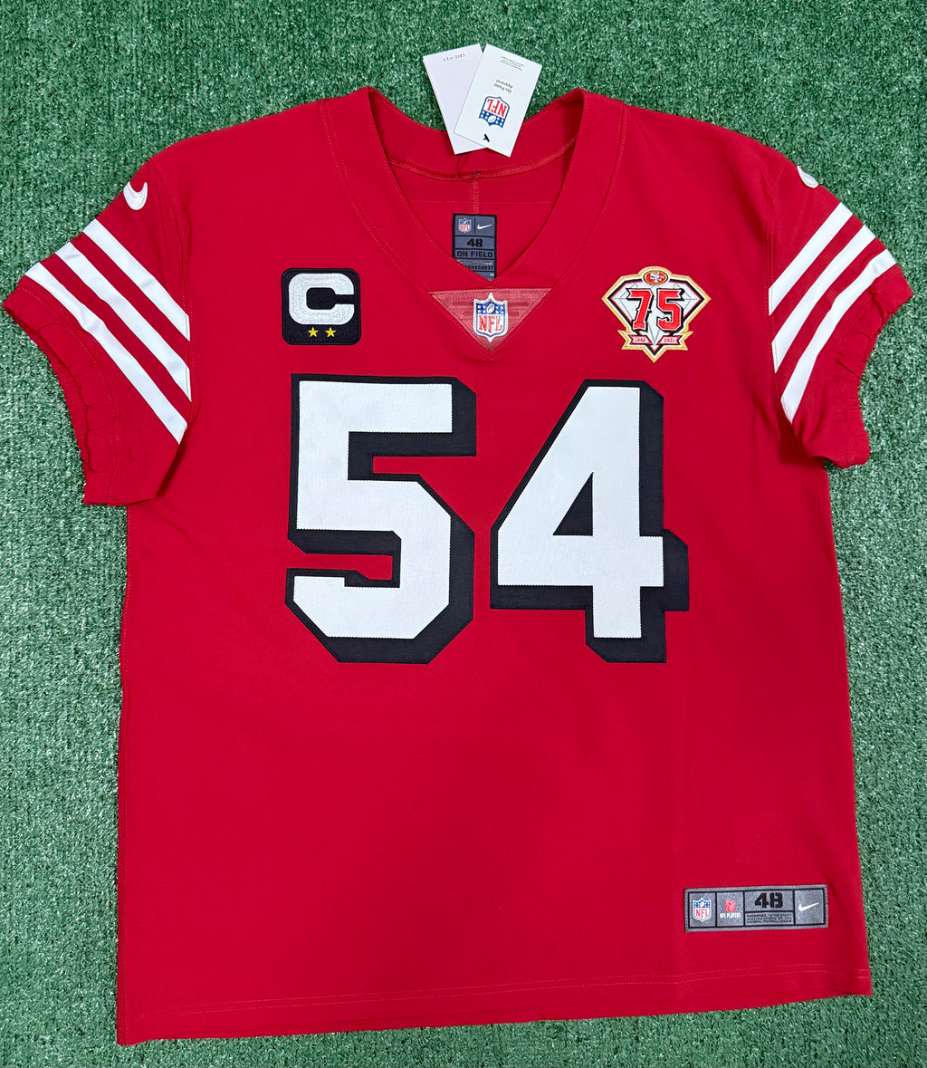Fred Warner San Francisco 49ers Jersey #54 Nike Vapor Elite Red Size 48 (XL) NFL