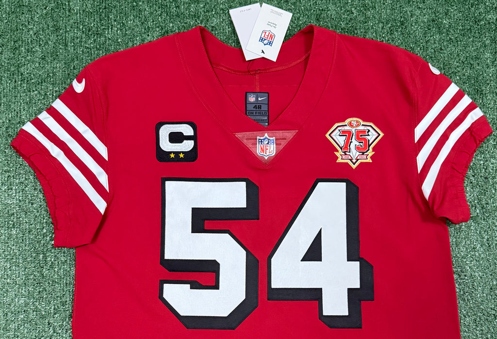 Fred Warner San Francisco 49ers Jersey #54 Nike Vapor Elite Red Size 48 (XL) NFL