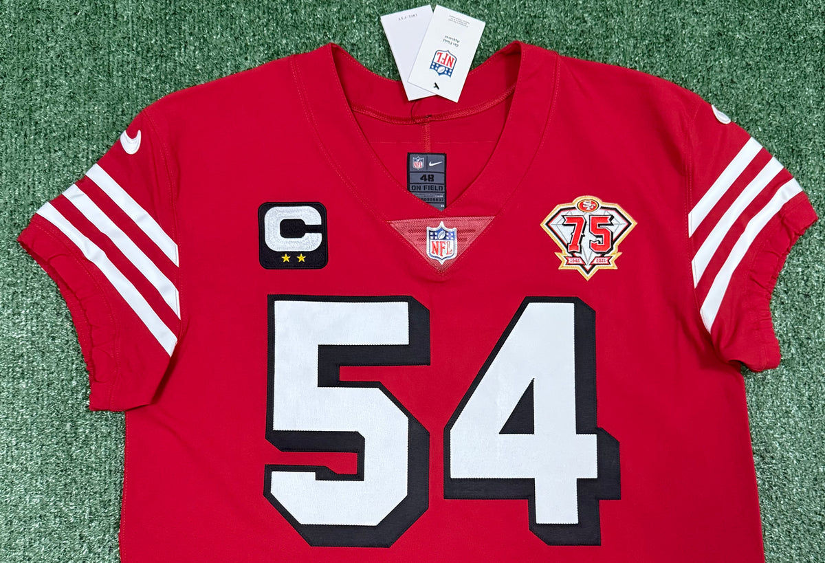 Fred Warner San Francisco 49ers Jersey #54 Nike Vapor Elite Red Size 48 (XL) NFL
