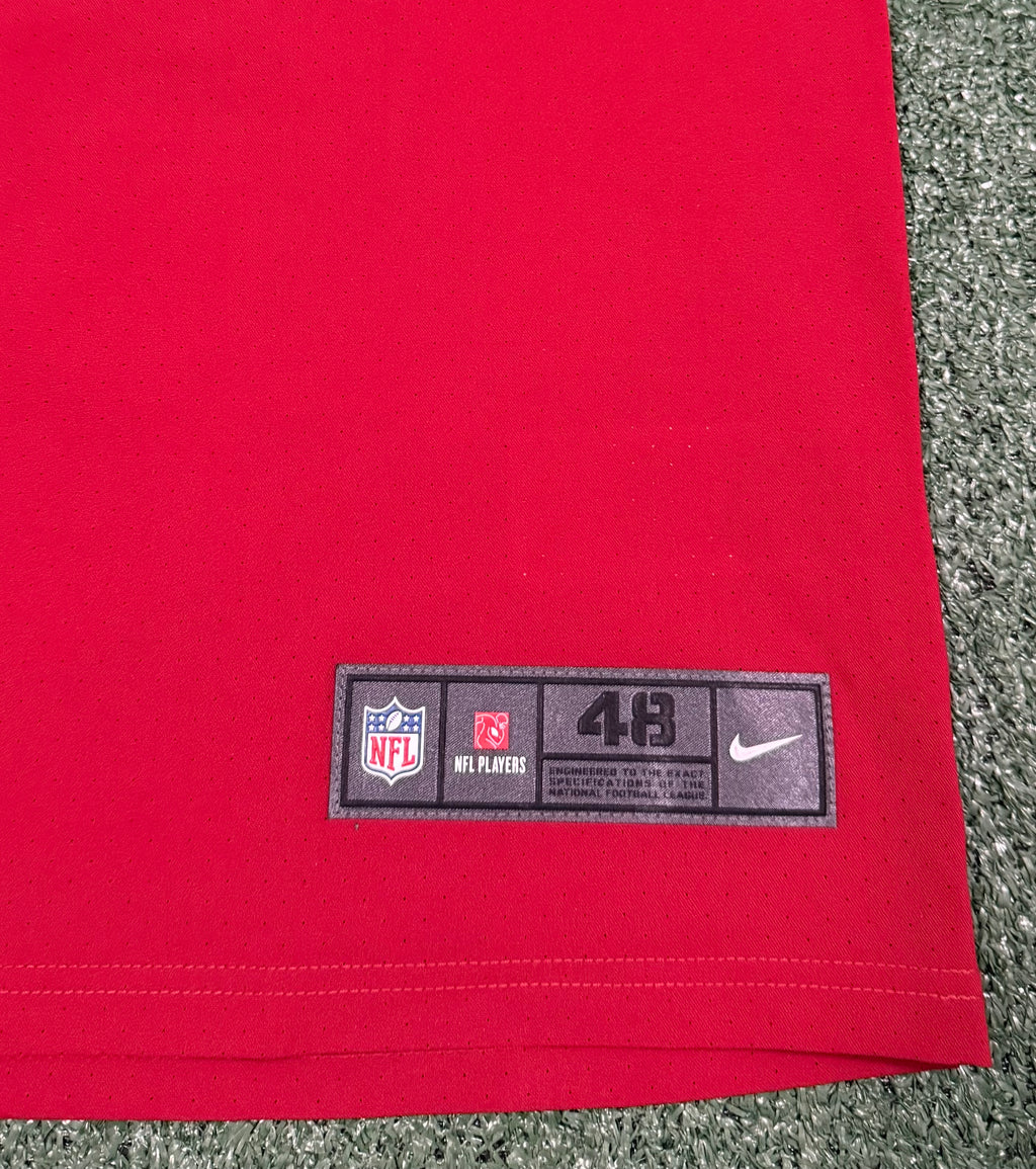 Fred Warner San Francisco 49ers Jersey #54 Nike Vapor Elite Red Size 48 (XL) NFL
