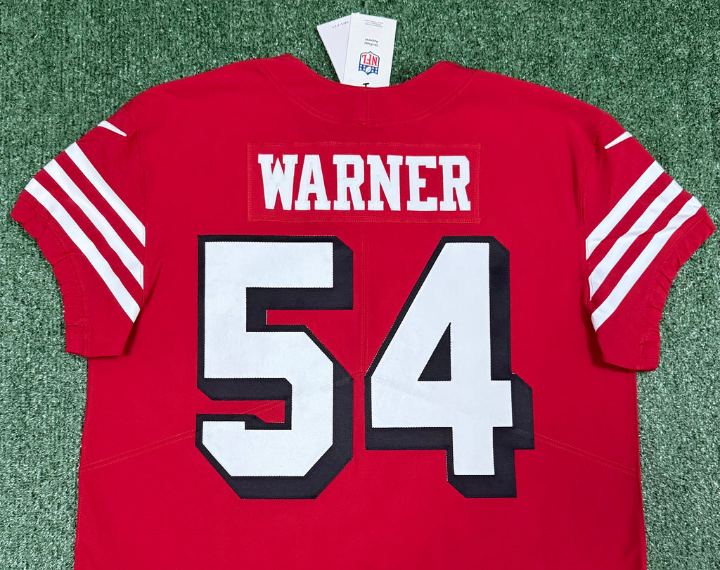Fred Warner San Francisco 49ers Jersey #54 Nike Vapor Elite Red Size 48 (XL) NFL