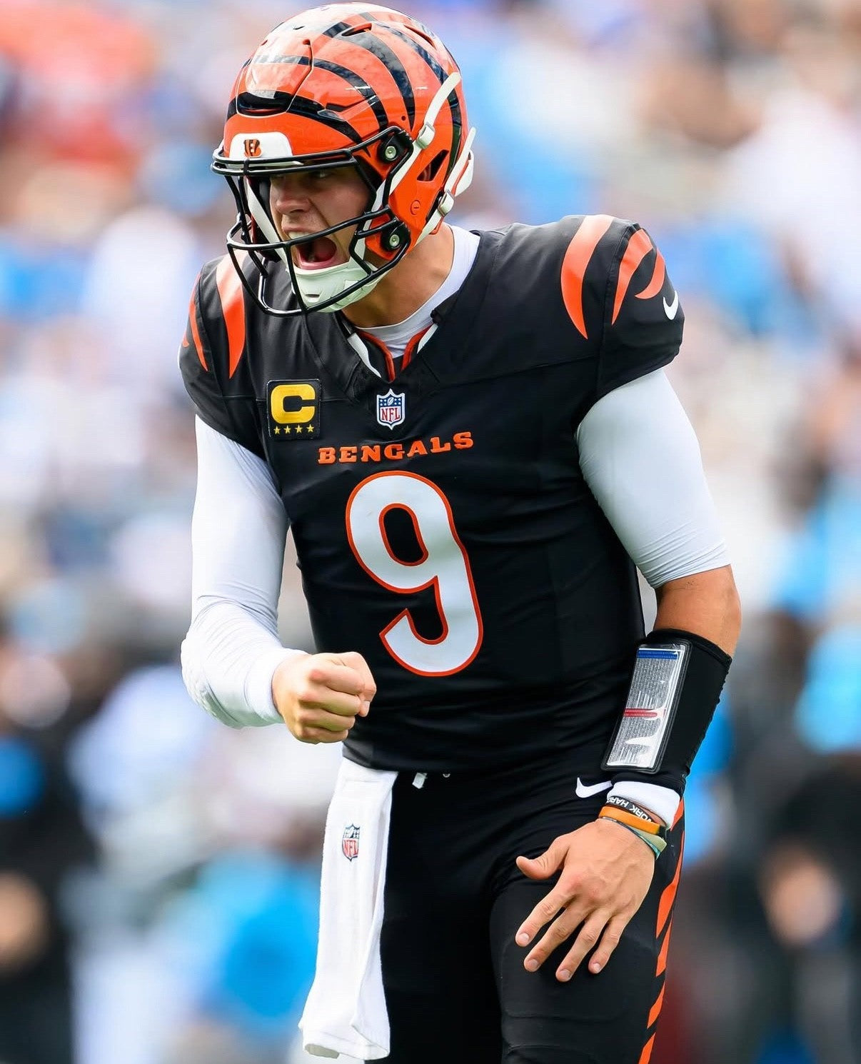 Joe Burrow Cincinnati Bengals Jersey #9 Nike Vapor FUSE Elite Black Size 40 (M) NFL