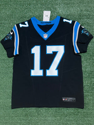 Xavier Legette Carolina Panthers Jersey #17 Nike Vapor FUSE Elite Black Size 44 (Large) NFL