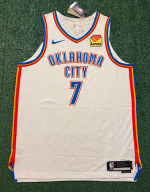 Chet Holmgren Oklahoma City Thunder Jersey #7 Nike ADV Authentic White Size 52 (XL) NBA