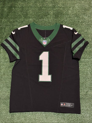 Sauce Gardner New York Jets Jersey #1 Nike Vapor Fuse Elite Black Size 40 (M) NFL