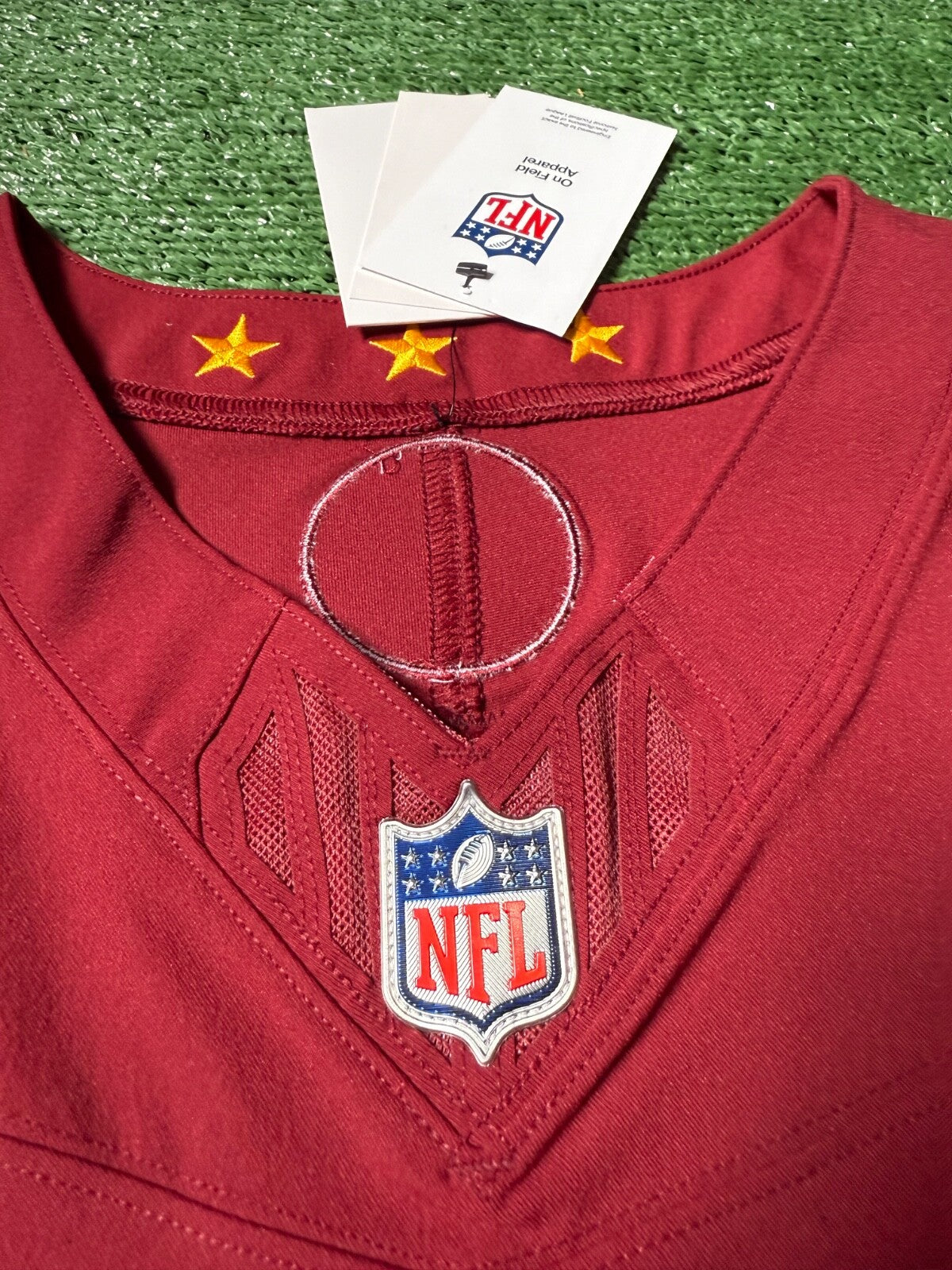 Jayden Daniels Washington Commanders Jersey #5 Nike Vapor Fuse Elite red size 40 (medium) NFL