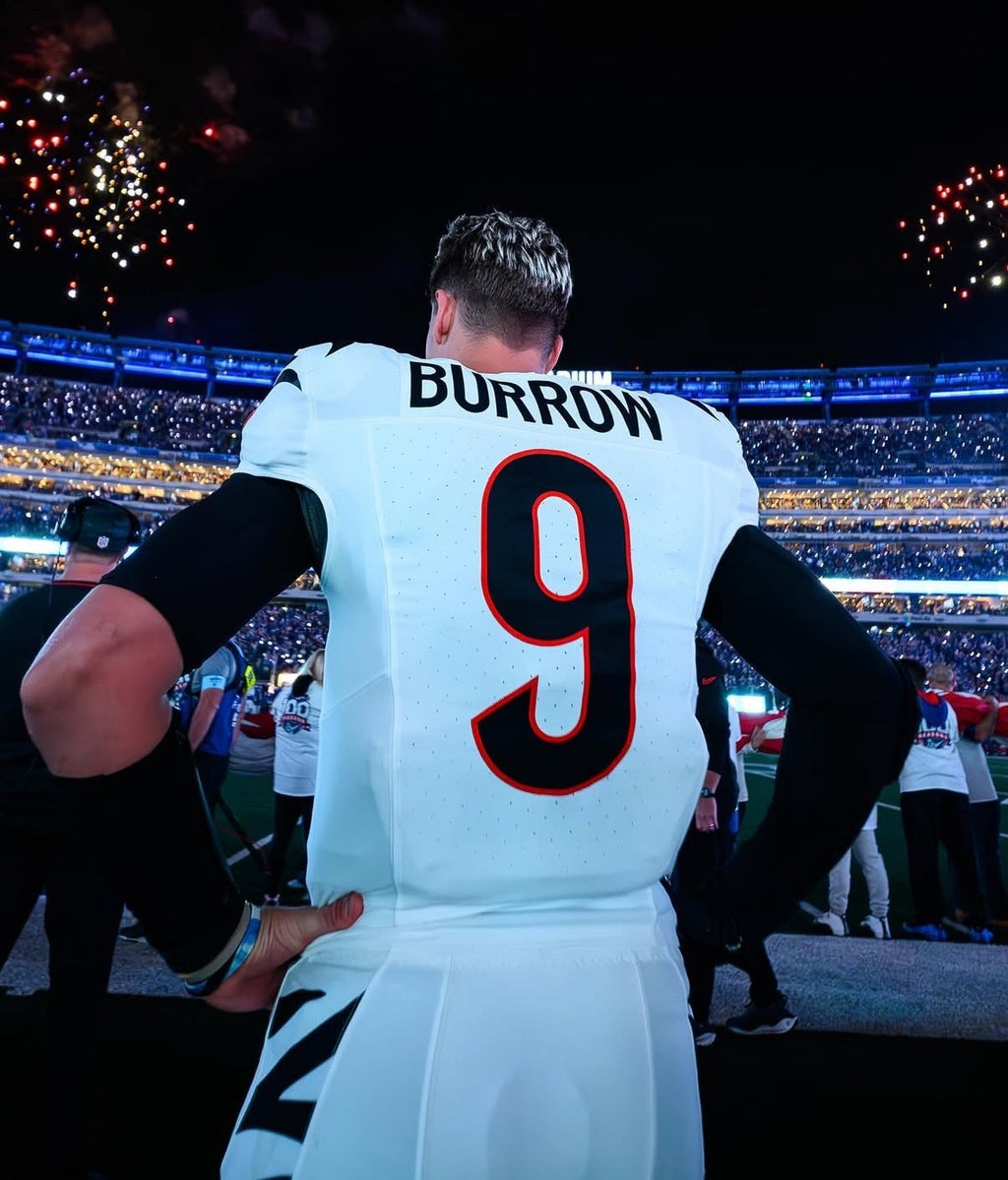 Joe Burrow Cincinnati Bengals Jersey #9 Nike Vapor FUSE Elite White Size 48 (XL) NFL