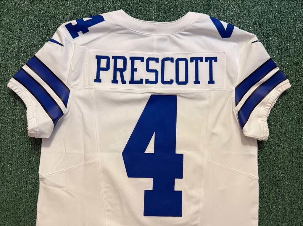 Dak Prescott Dallas Cowboys Jersey #4 Nike Vapor FUSE Elite White Size 40 (Medium) NFL