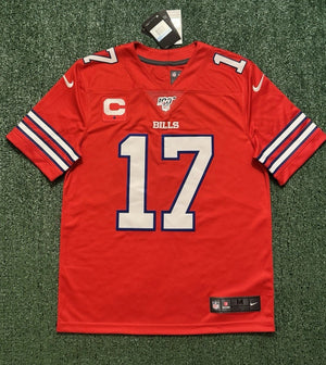 Josh Allen Buffalo Bills Jersey #17 Nike Vapor Limited Red Size M NFL