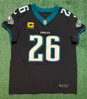 Saquon Barkley Philadelphia Eagles Jersey #26 Nike Vapor FUSE Elite Black Size 44 (Large) NFL