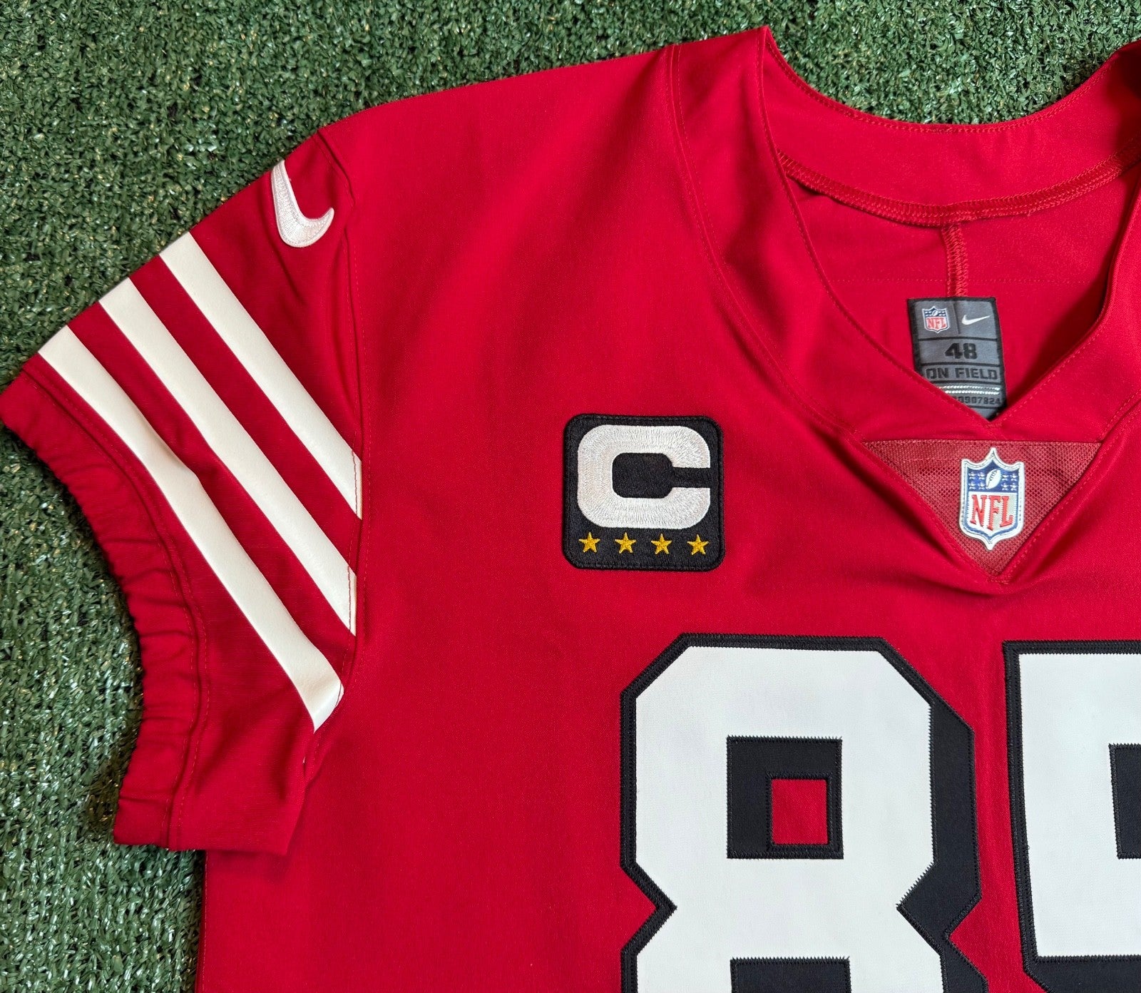 George Kittle San Francisco 49ers
Jersey #85 Nike Vapor Elite red
Size 48 (XL) NFL
