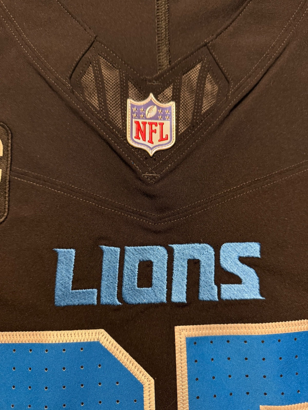 Aidan Hutchinson Detroit Lions Jersey #97 Nike Vapor FUSE Elite black size 40 (Medium) NFL