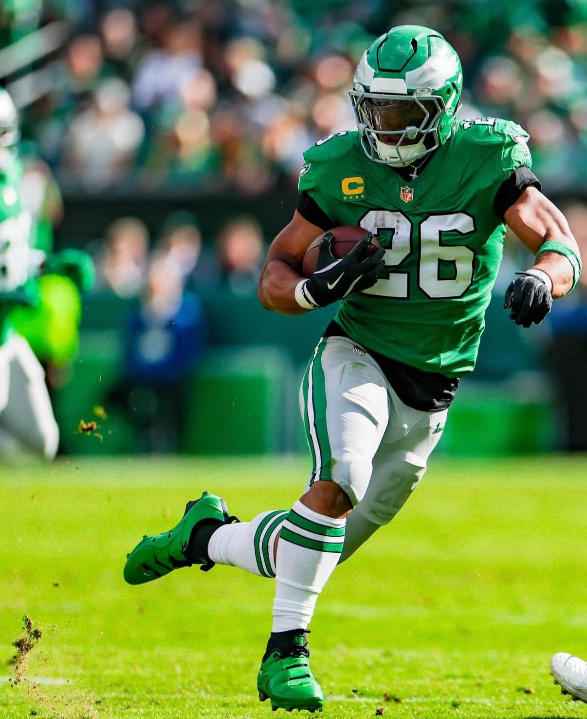 Saquon Barkley Philadelphia Eagles Jersey #26 Nike Vapor FUSE Elite Kelly Green size 48 (XL) NFL