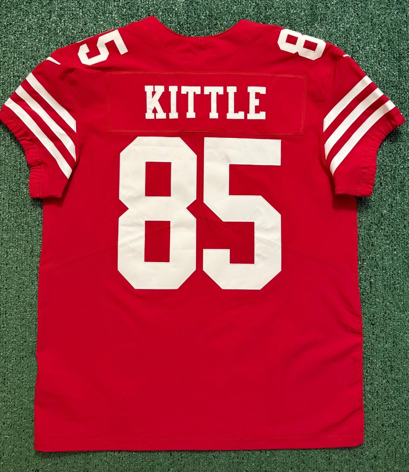 George Kittle San Francisco 49ers  Jersey #85 Nike Vapor Elite red Size 44 (Large) NFL