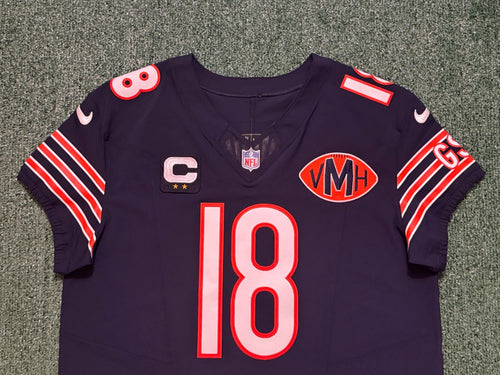 Caleb Williams Chicago Bears Jersey #18 Nike Vapor FUSE Elite Navy Size 48 (XL) NFL