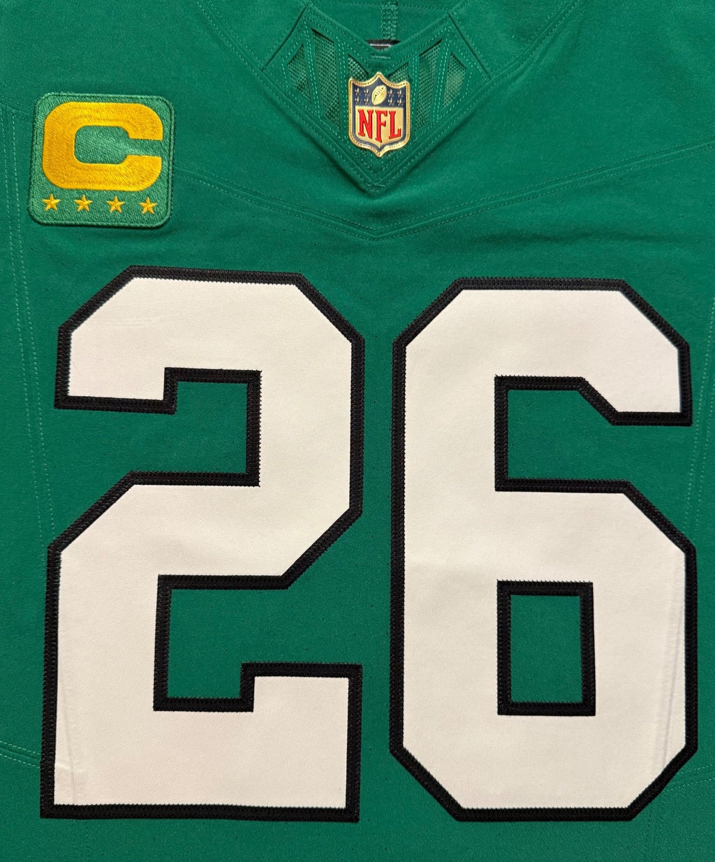Saquon Barkley Philadelphia Eagles Jersey #26 Nike Vapor FUSE Elite Kelly Green Size 44 (Large) NFL