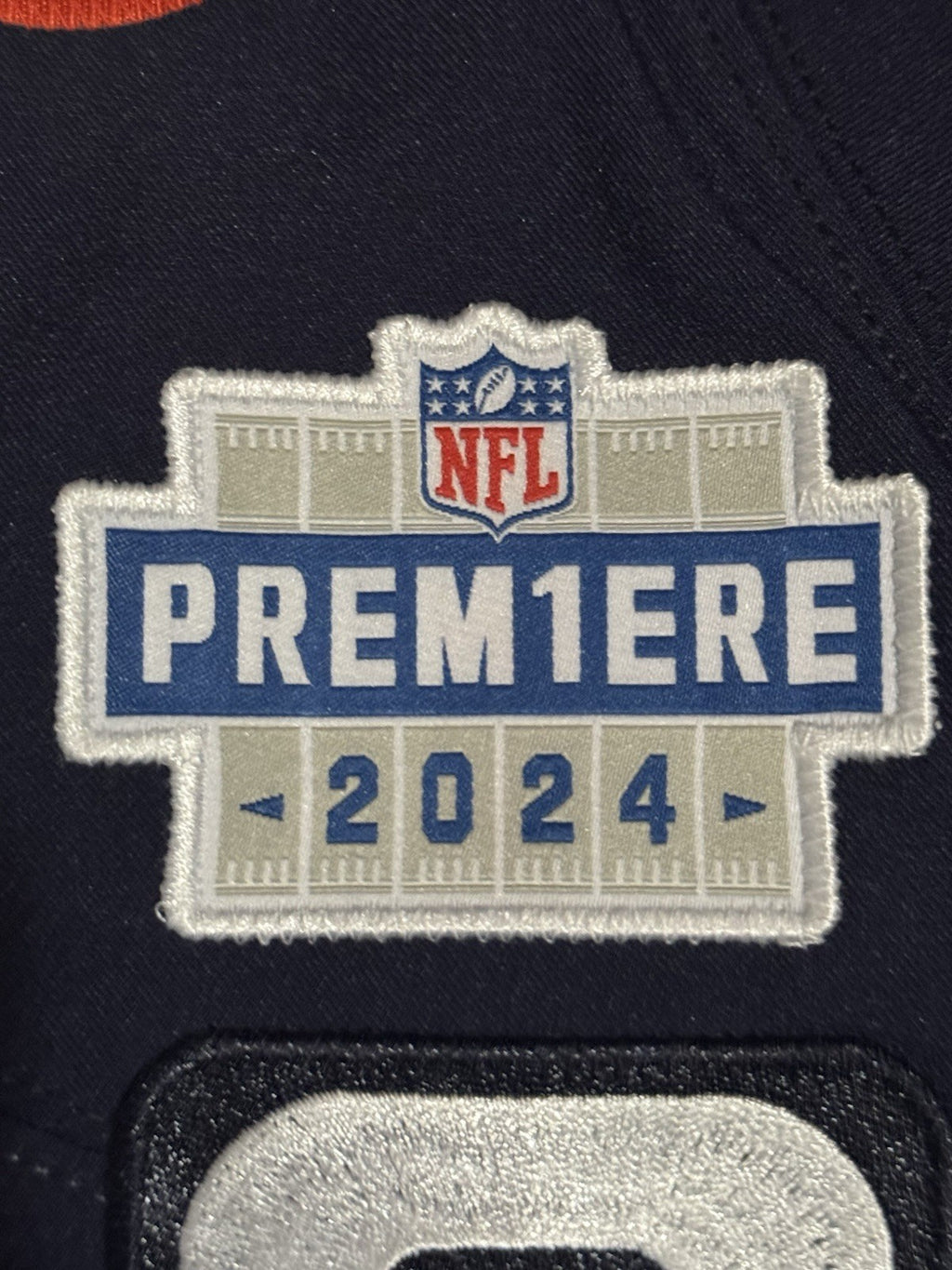 Caleb Williams Chicago Bears Jersey #18 Nike Vapor FUSE Elite Navy Size 44 (Large) NFL