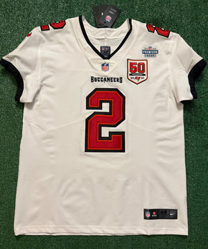Emeka Egbuka Tampa Bay Buccaneers Jersey #2 Nike Vapor Elite White Size 48 (XL) NFL