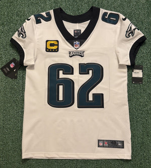 Jason Kelce Philadelphia Eagles Jersey #62 Nike Vapor Elite White Size 40 (Medium) NFL